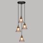 Voir la diapositive 4 : ATMOSPHERA Lampe Suspension 4 Têtes  Alak  80cm Noir