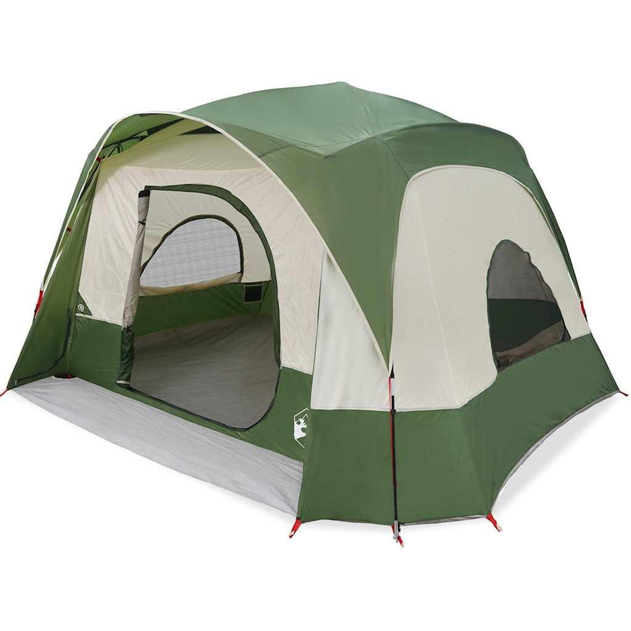 Voir la diapositive 2 : VIDAXL Tente de cabine familiale 6 personnes vert impermeable