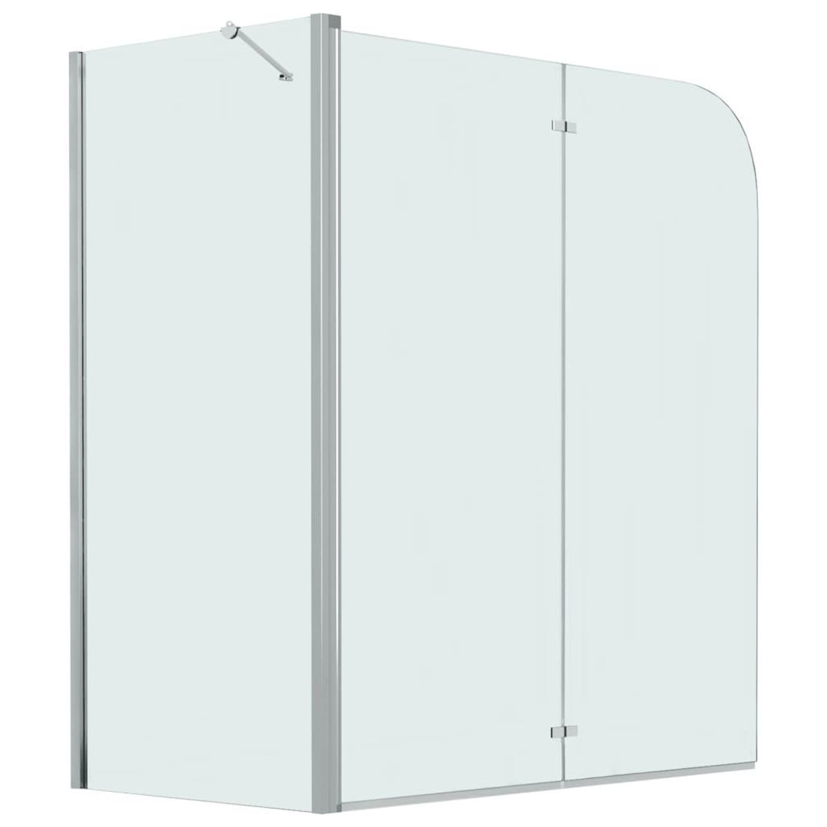 VIDAXL Cabine de douche pliante ESG 120x68x130 cm