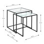 Voir la diapositive 5 : Paris Prix Lot de 2 Tables Gigognes  Park  49cm Noir