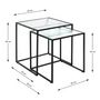 Voir la diapositive 5 : Paris Prix Lot de 2 Tables Gigognes  Park  49cm Noir