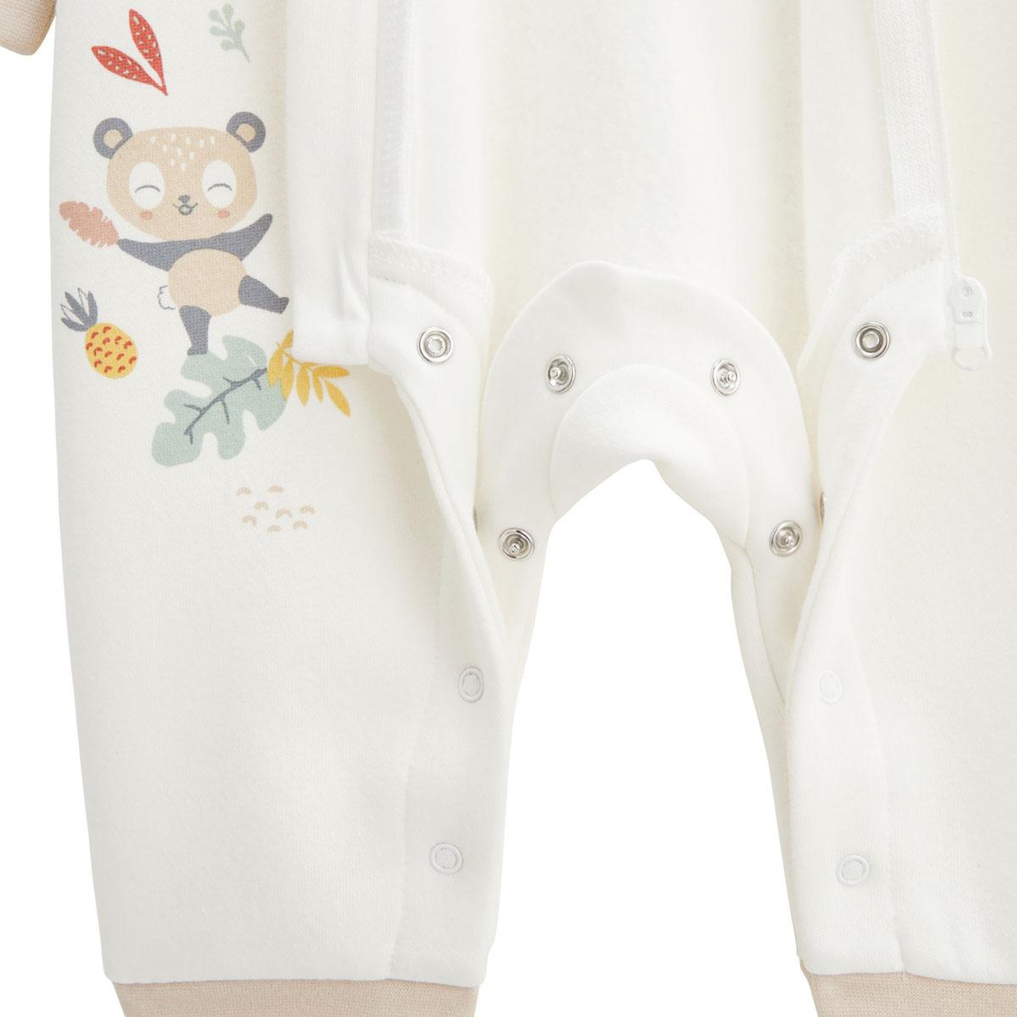 Voir la diapositive 4 : Petit Béguin Combinaison bébé en molleton et chaussons baby panda