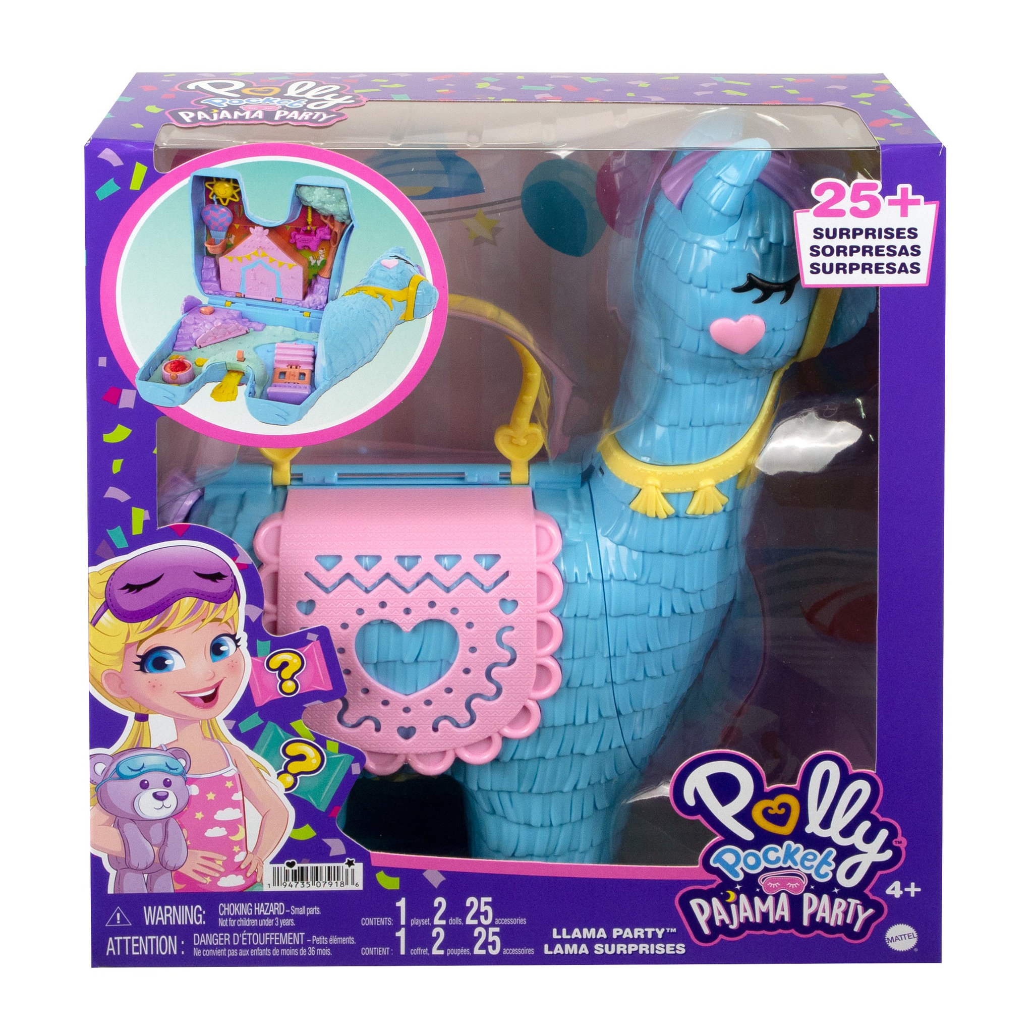 POLLY POCKET Mini poupée Polly Pocket - Lama Surprises
