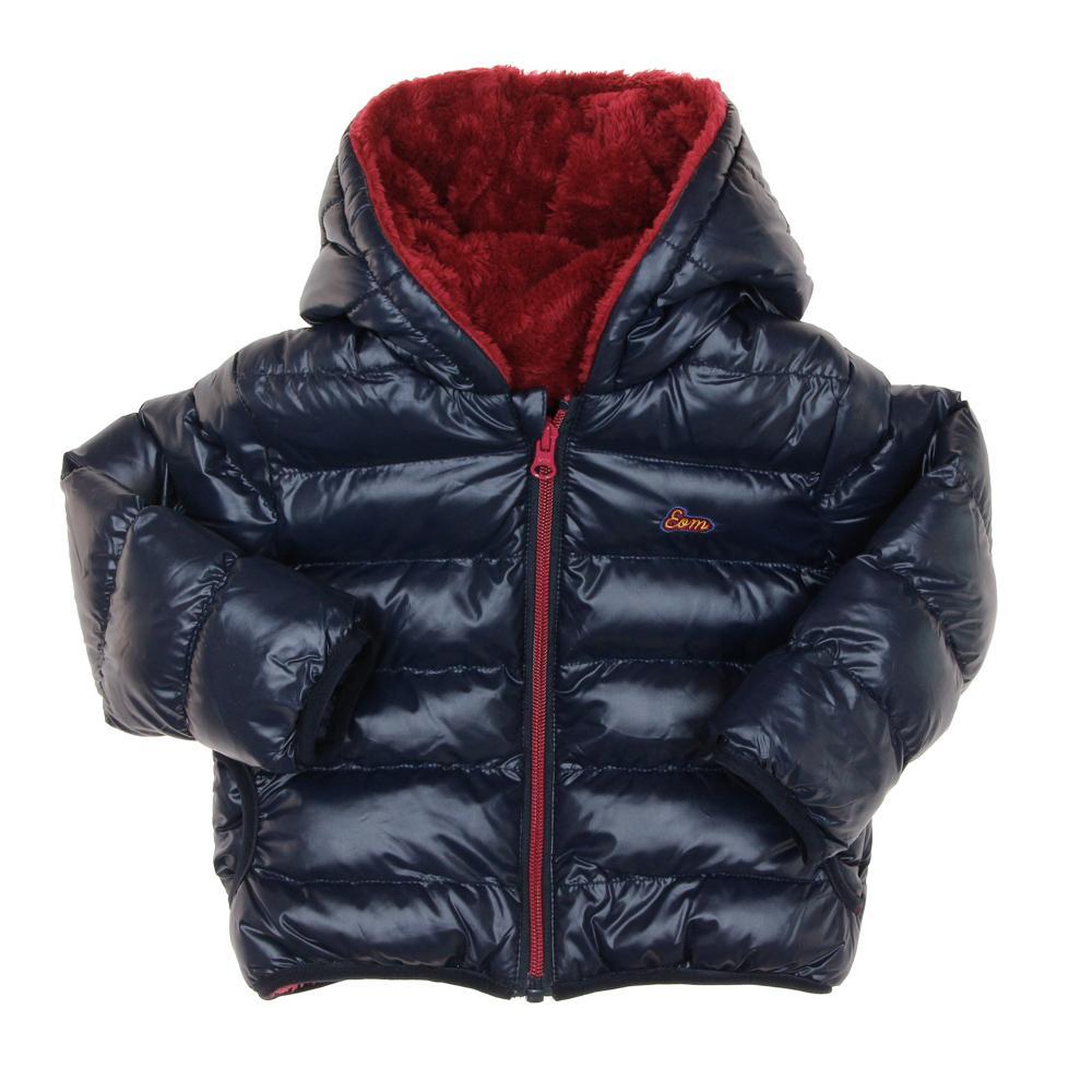ELLE EST OU LA MER Doudoune Marine Garçon Enfant ELM Elagina. Coloris disponibles : Bleu