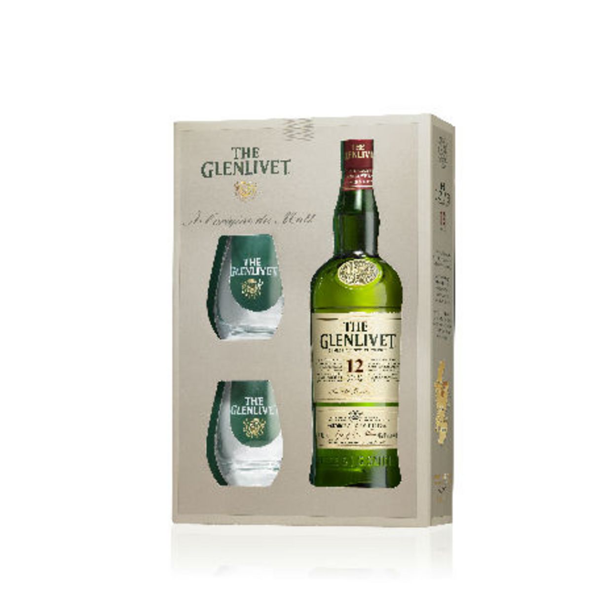 The Glenlivet 12 ans Single Malt Scotch Whisky 40% Coffret 2 verres