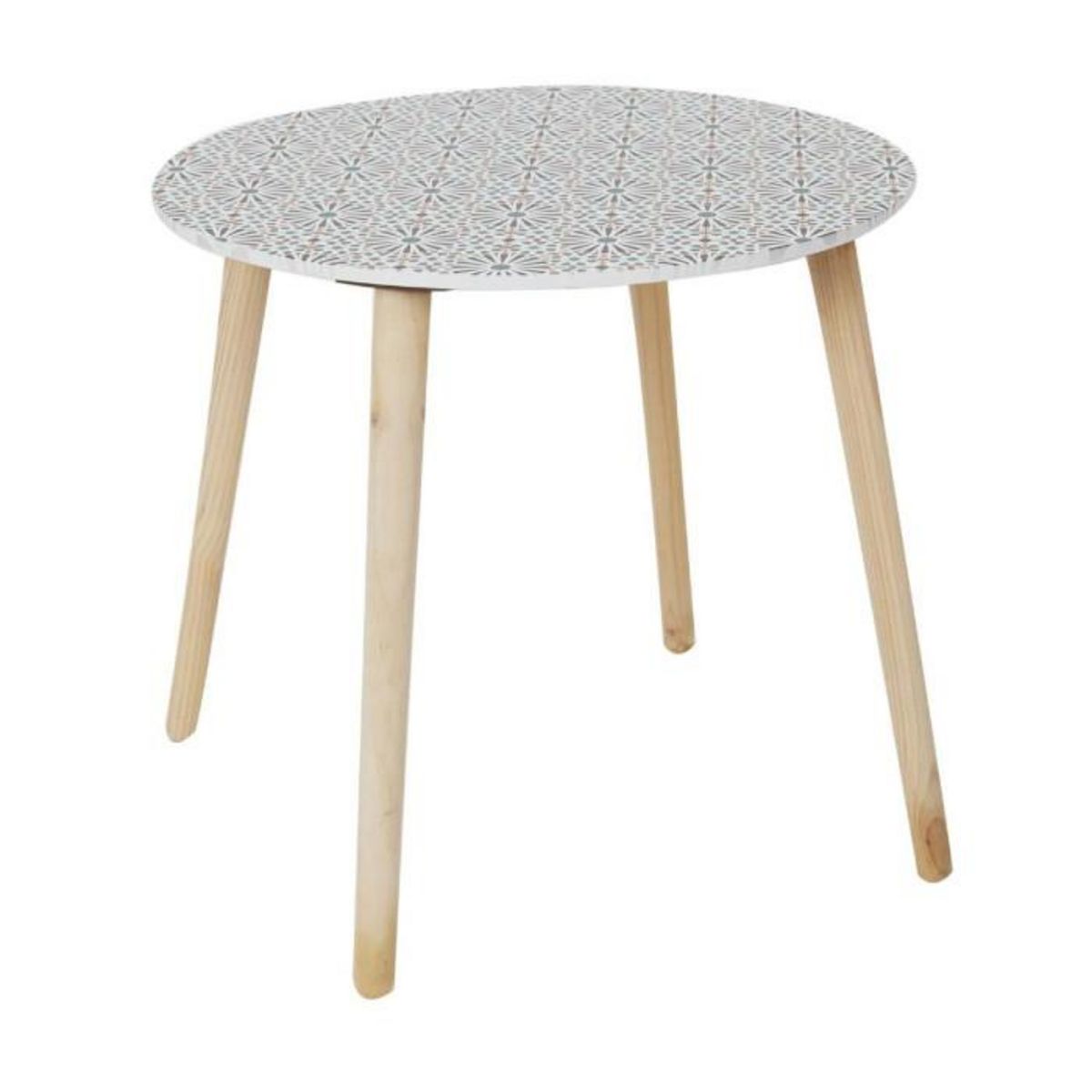 Paris Prix Lot de 2 Tables Gigognes d'Appoint  Patio  48cm Rouge & Noir