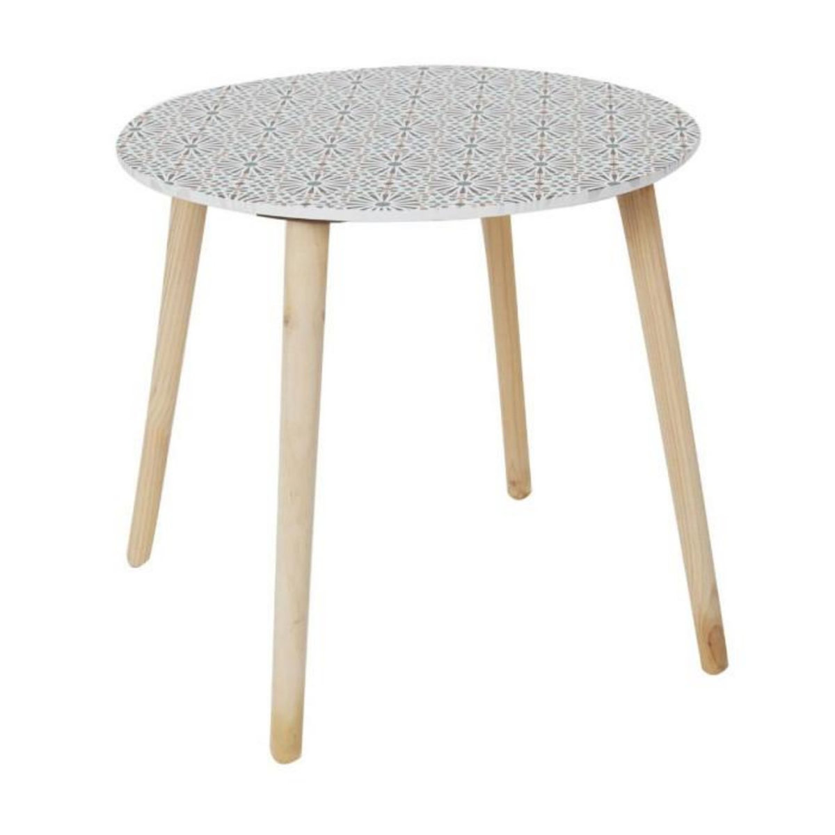 Paris Prix Lot de 2 Tables Gigognes d'Appoint  Patio  48cm Rouge & Noir