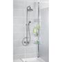 Voir la diapositive 3 : Wenko Etagère de douche extensible Dolcedo - L. 31 x H. 65/275 cm - Argent