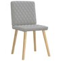 Voir la diapositive 4 : VIDAXL Chaises a manger lot de 2 gris nuage tissu
