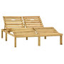 Voir la diapositive 1 : VIDAXL Chaise longue double Bois de pin impregne de vert