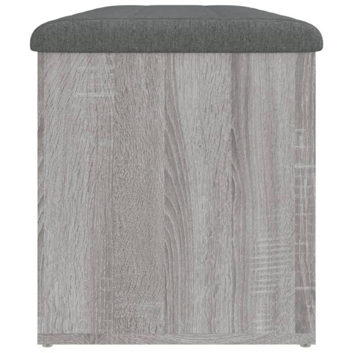 VIDAXL Banc de rangement sonoma gris 102x42x45 cm bois d ingénierie