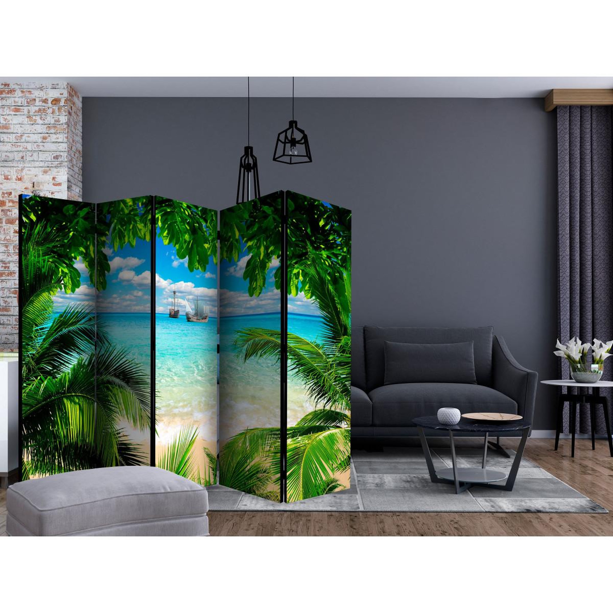 Voir la diapositive 2 : Paris Prix Paravent 5 volets  phuket province  172x225cm