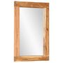 Voir la diapositive 2 : VIDAXL Miroir 70x50 cm bois massif d'acacia et verre