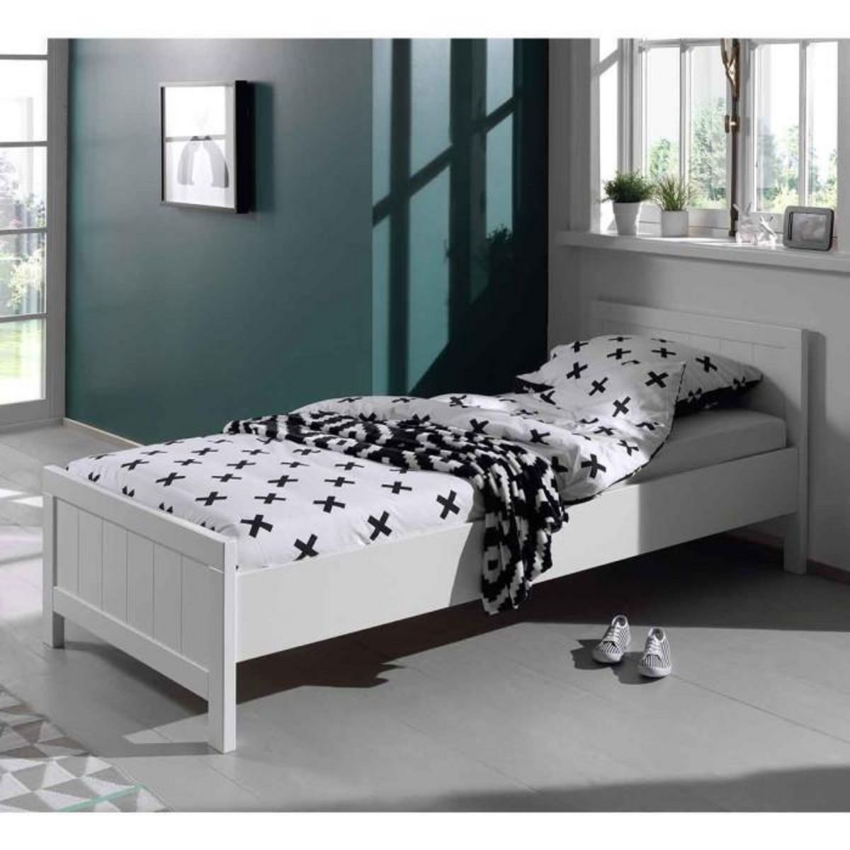 Paris Prix Lit Enfant  Erik  90x200cm Blanc