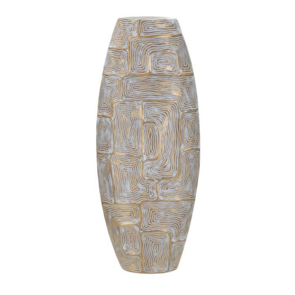 Paris Prix Vase Design Haut en Résine  Elips  59cm Or