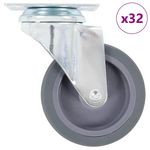 VIDAXL 32 pcs Roulettes pivotantes 75 mm