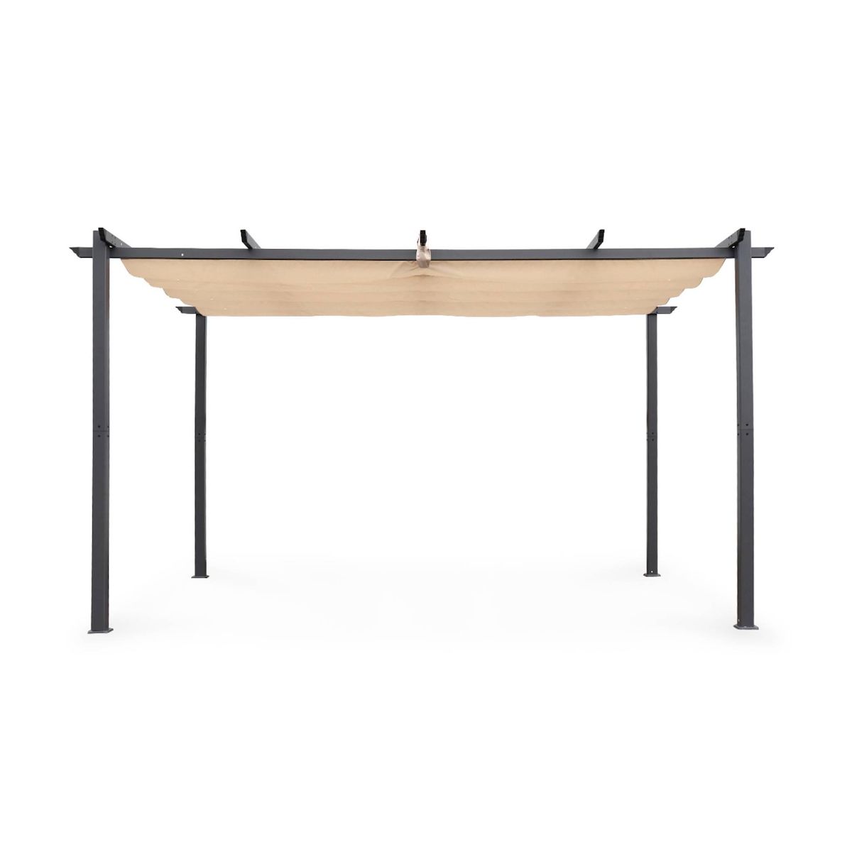 SWEEEK Pergola aluminium - Isla 3x4m - Tonnelle idéale pour votre terrasse, toit rétractable, toile coulissante, structure aluminium