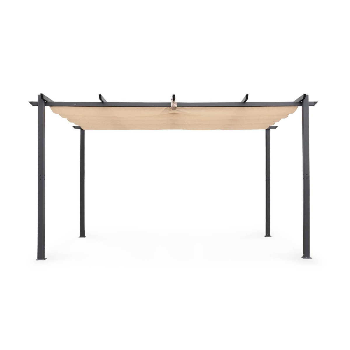 SWEEEK Pergola aluminium - Isla 3x4m - Tonnelle idéale pour votre terrasse, toit rétractable, toile coulissante, structure aluminium