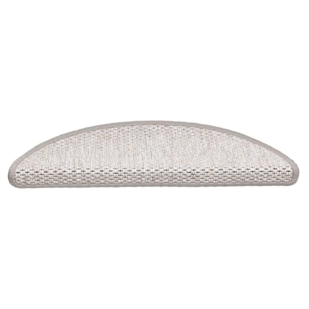 VIDAXL Tapis d'escalier autocollants aspect sisal 15 pcs 56x17x3 cm