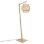 Voir la diapositive 1 : ATMOSPHERA Lampadaire Arc en Bambou  Liby  173cm Naturel