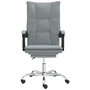 Voir la diapositive 3 : VIDAXL Fauteuil inclinable de bureau Gris clair Tissu