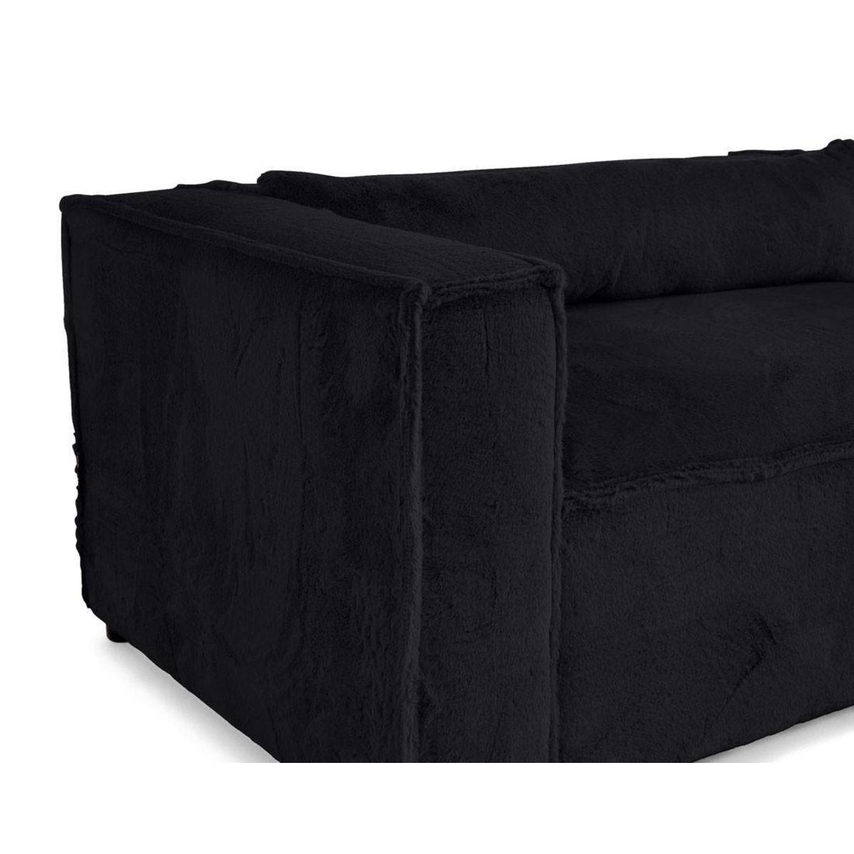 LISA DESIGN Ela - canapé d'angle droit 4 places - en fausse fourrure