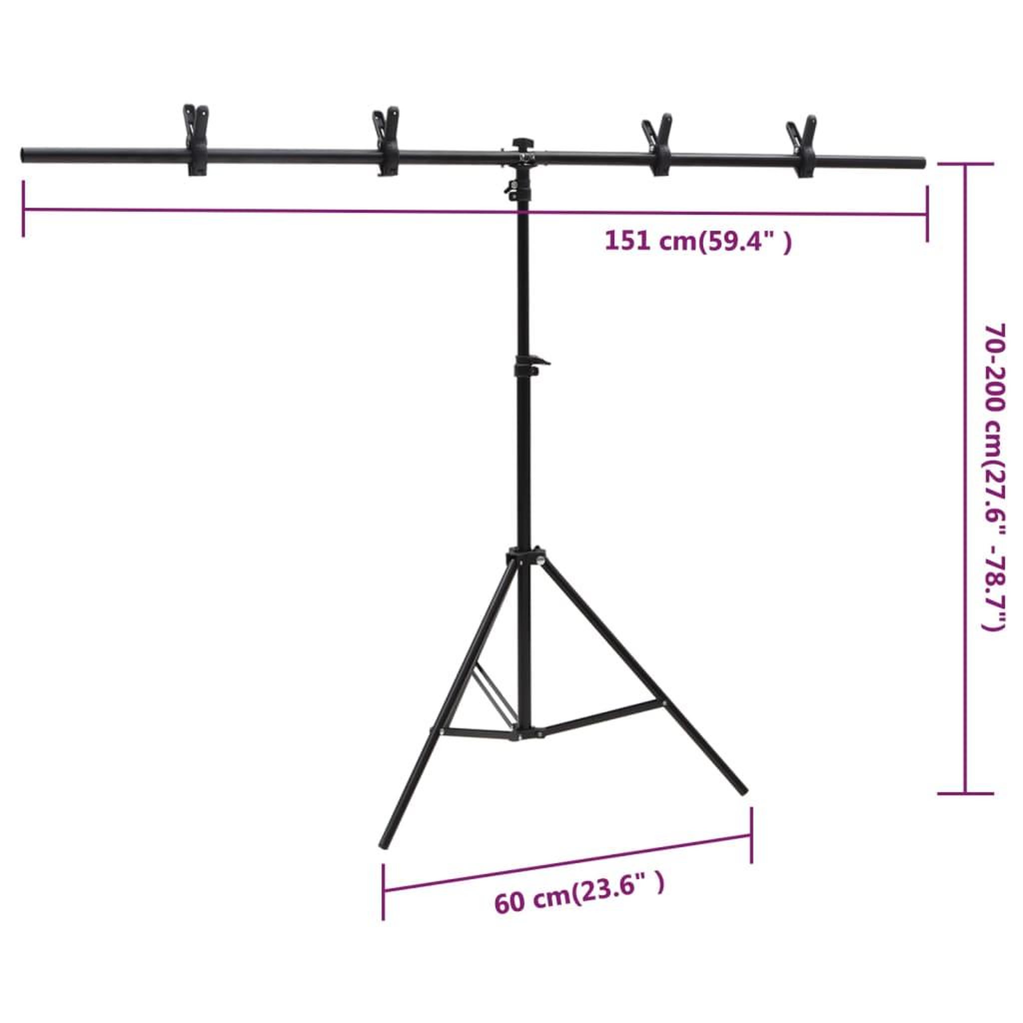 Voir la diapositive 6 : VIDAXL Kit de studio photo avec eclairage ecran de fond et reflecteur