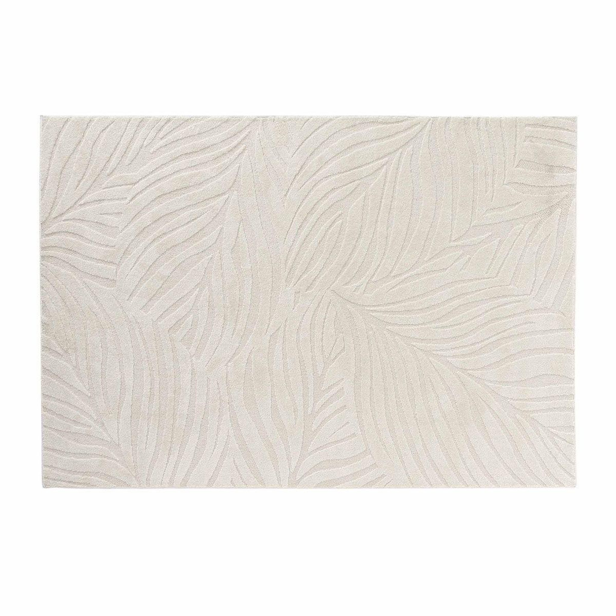 Douceur d'Intérieur Tapis shaggy relief  ankara  160x230cm beige