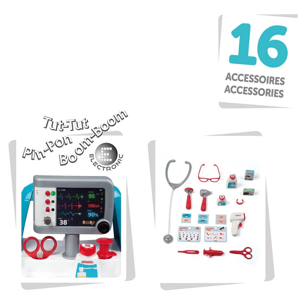 SMOBY Chariot Médical électronique