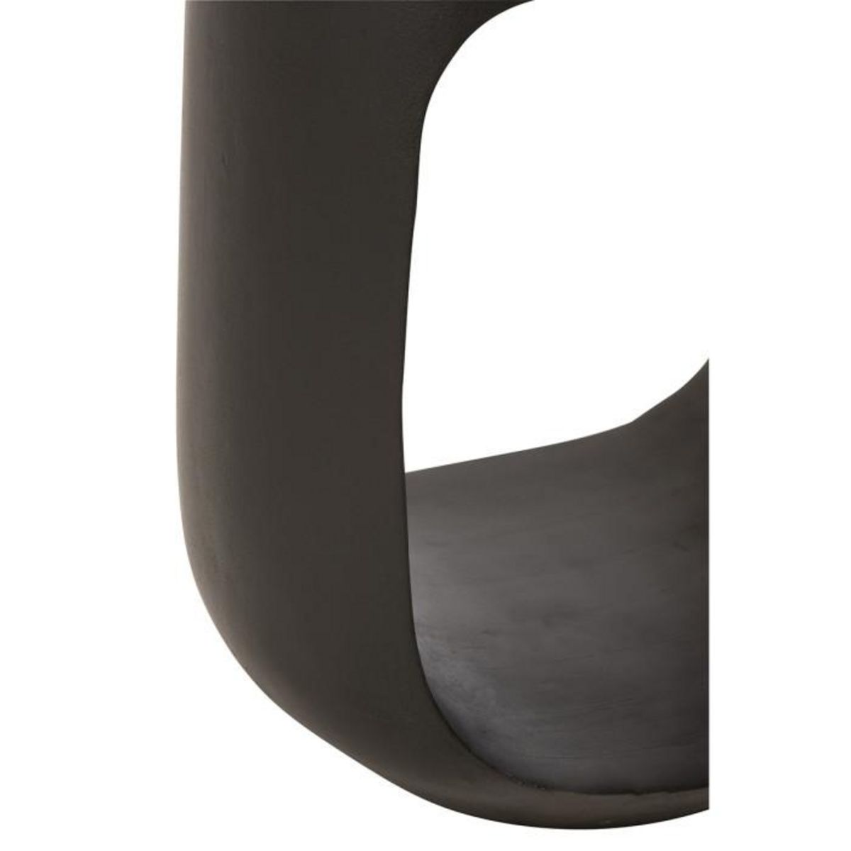 Paris Prix Table d'Appoint Design en Bois  Cave  46cm Noir