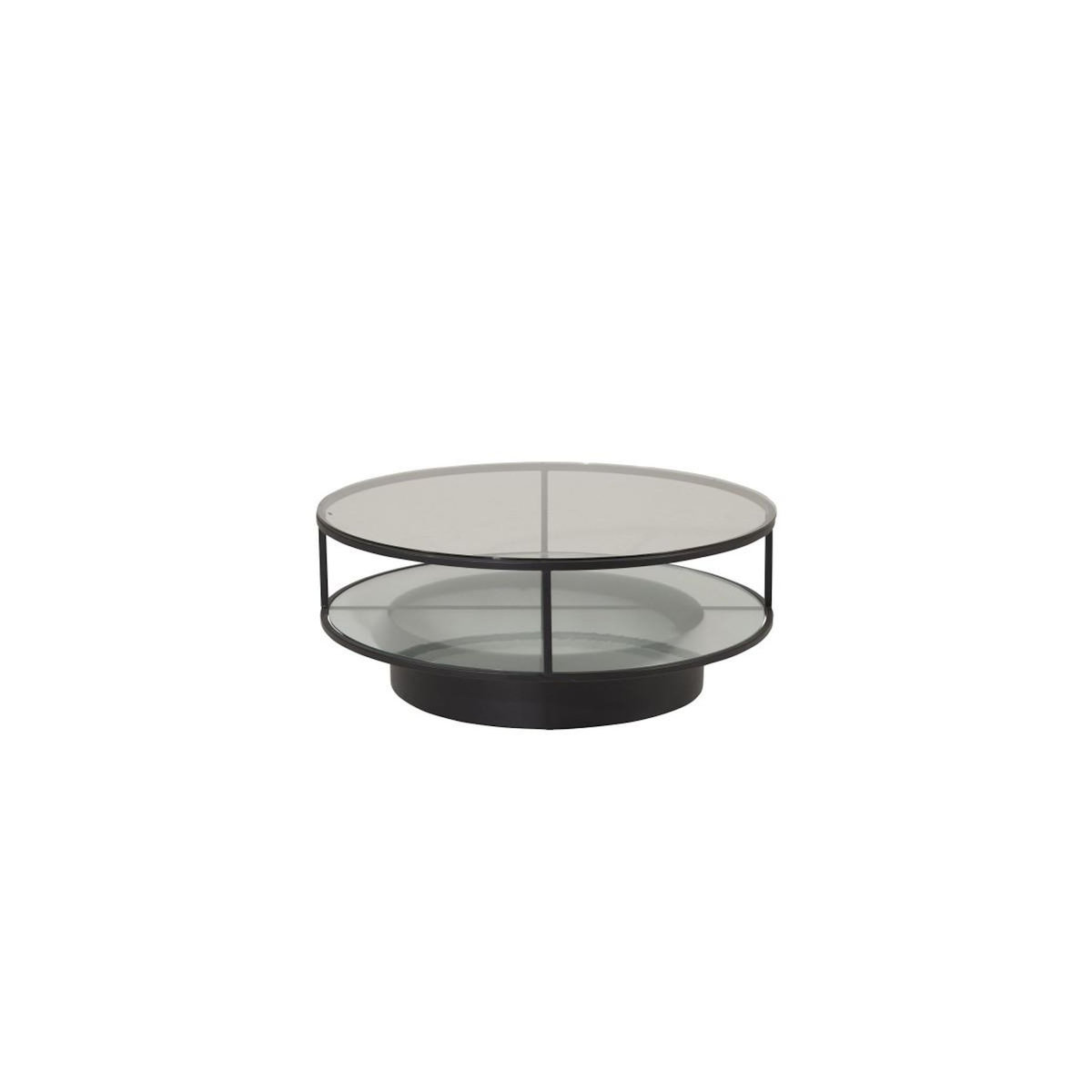 Paris Prix Table Basse Design en Verre  Falsterbo  100cm Noir
