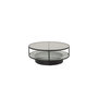 Voir la diapositive 2 : Paris Prix Table Basse Design en Verre  Falsterbo  100cm Noir