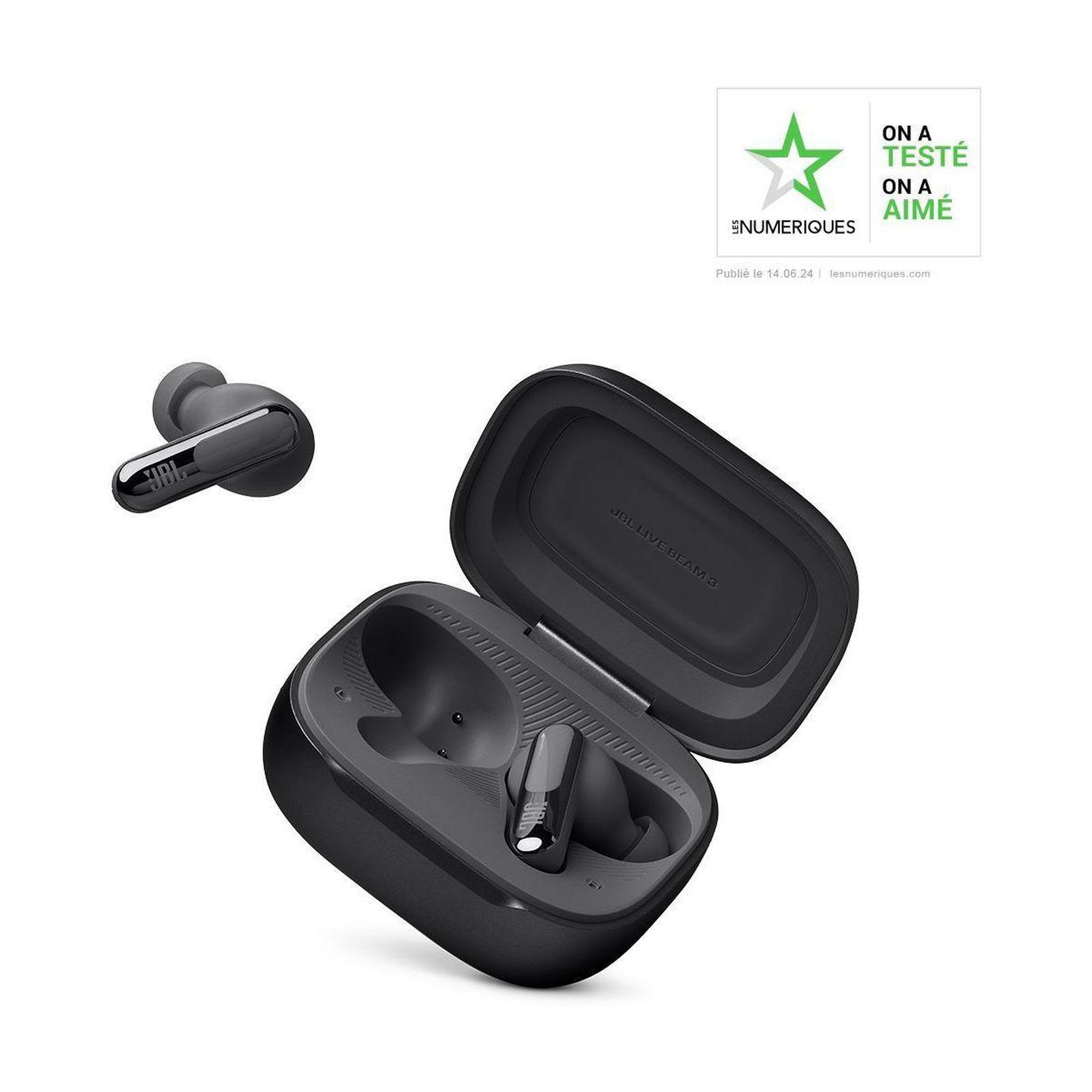 Voir la diapositive 2 : JBL Ecouteurs Live Beam 3 Noir