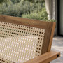 Voir la diapositive 6 : CONCEPT USINE Salon de jardin 4 places en acacia et cannage HANOI