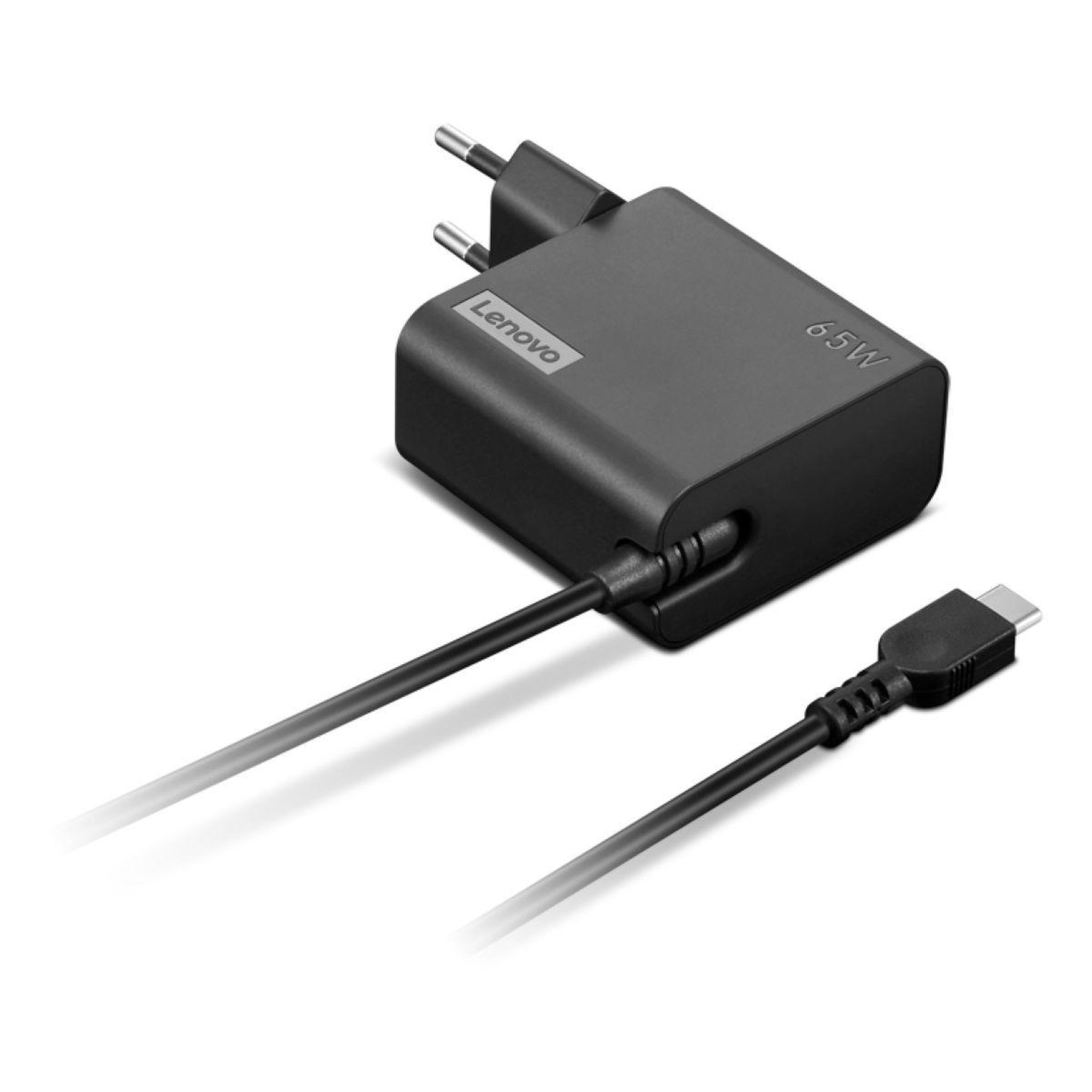 Lenovo Chargeur ordinateur portable usb-c 65w pc noire