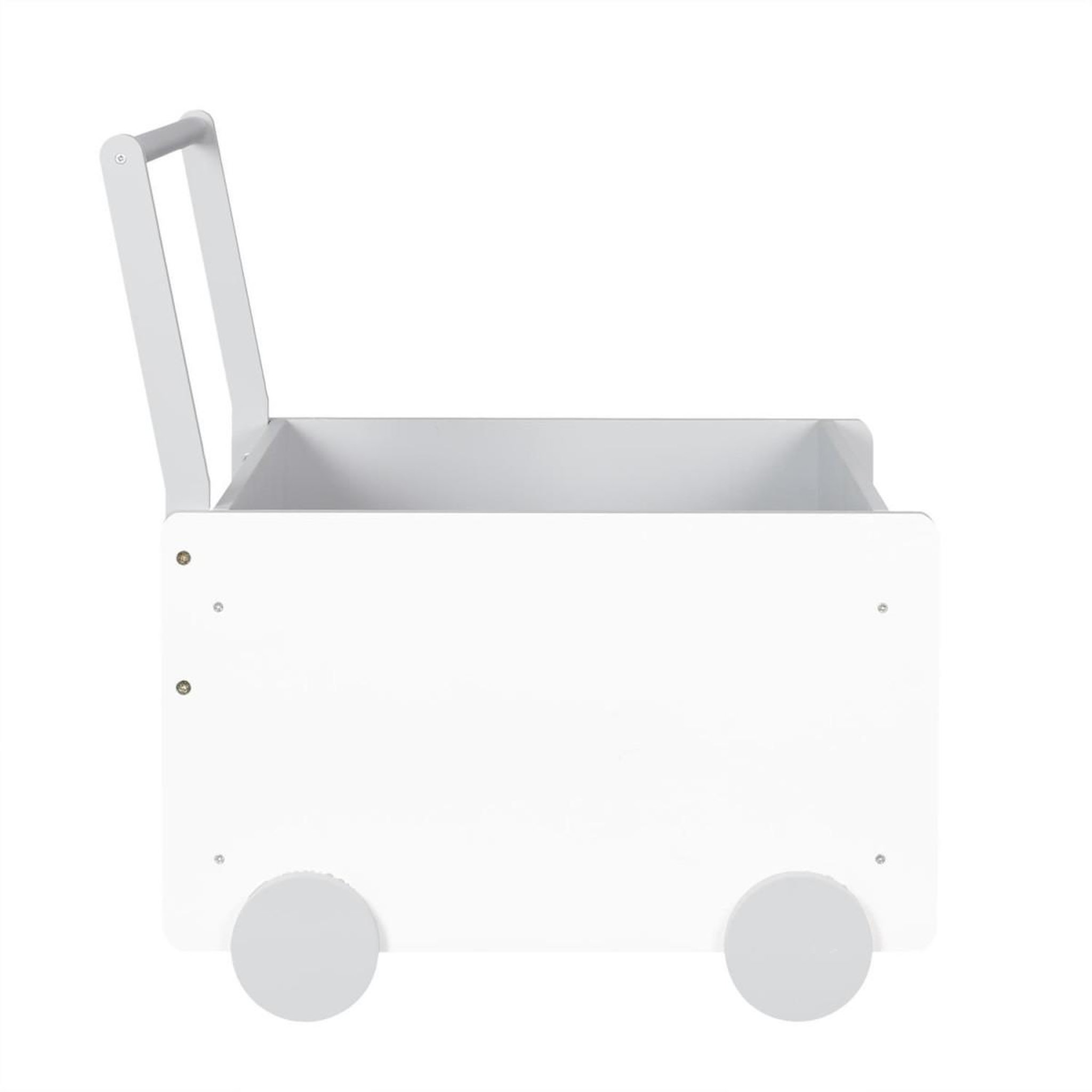 Voir la diapositive 3 : HOME DECO KIDS Chariot de rangement enfant  jouets  47cm blanc