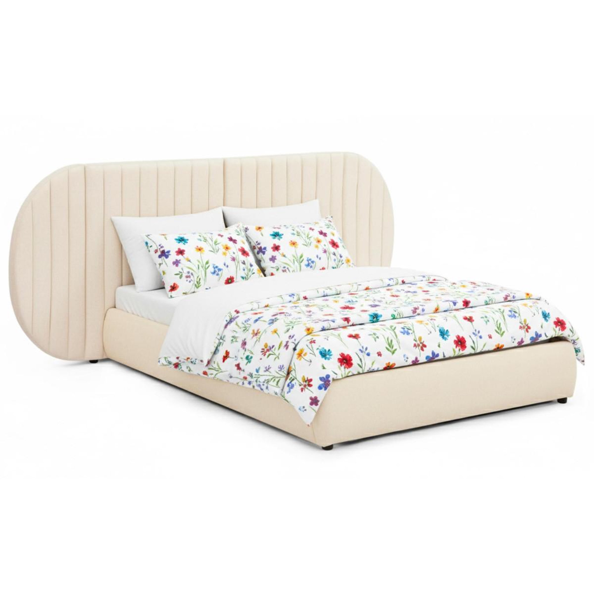 Voir la diapositive 3 : Paris Prix Lit coffre tête de lit modulable  comfy  140x200cm beige