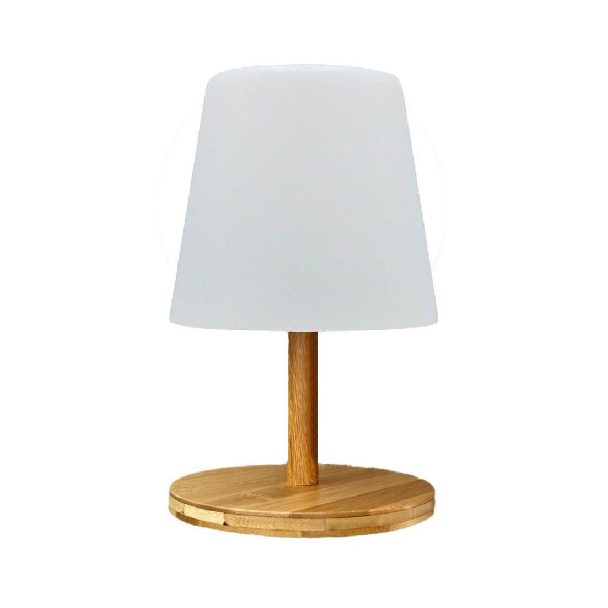 Lampe de table en bois naturel