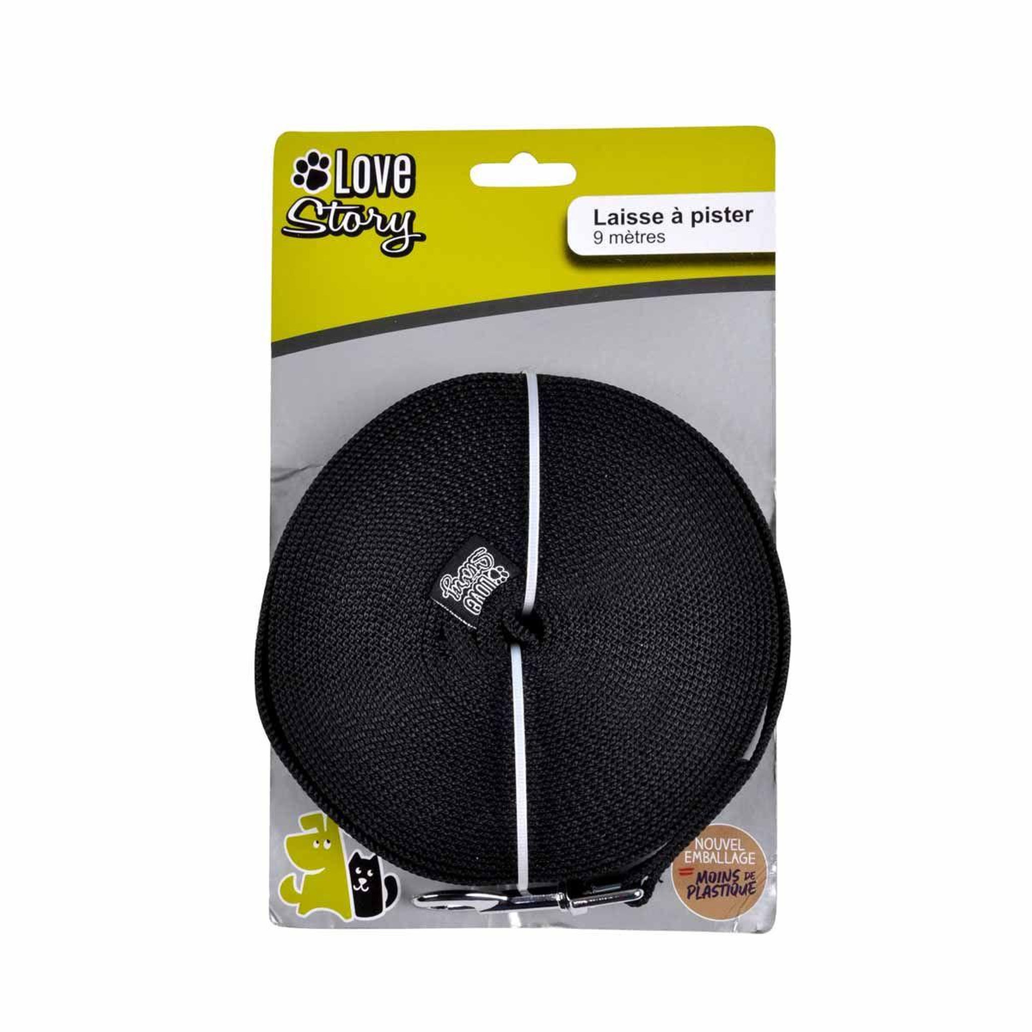 Voir la diapositive 2 : HOMEA Laisse pour chien  a pister  9m noir