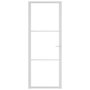 Voir la diapositive 3 : VIDAXL Porte interieure 76x201,5 cm Blanc Verre ESG et aluminium