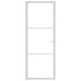 Voir la diapositive 3 : VIDAXL Porte interieure 76x201,5 cm Blanc Verre ESG et aluminium