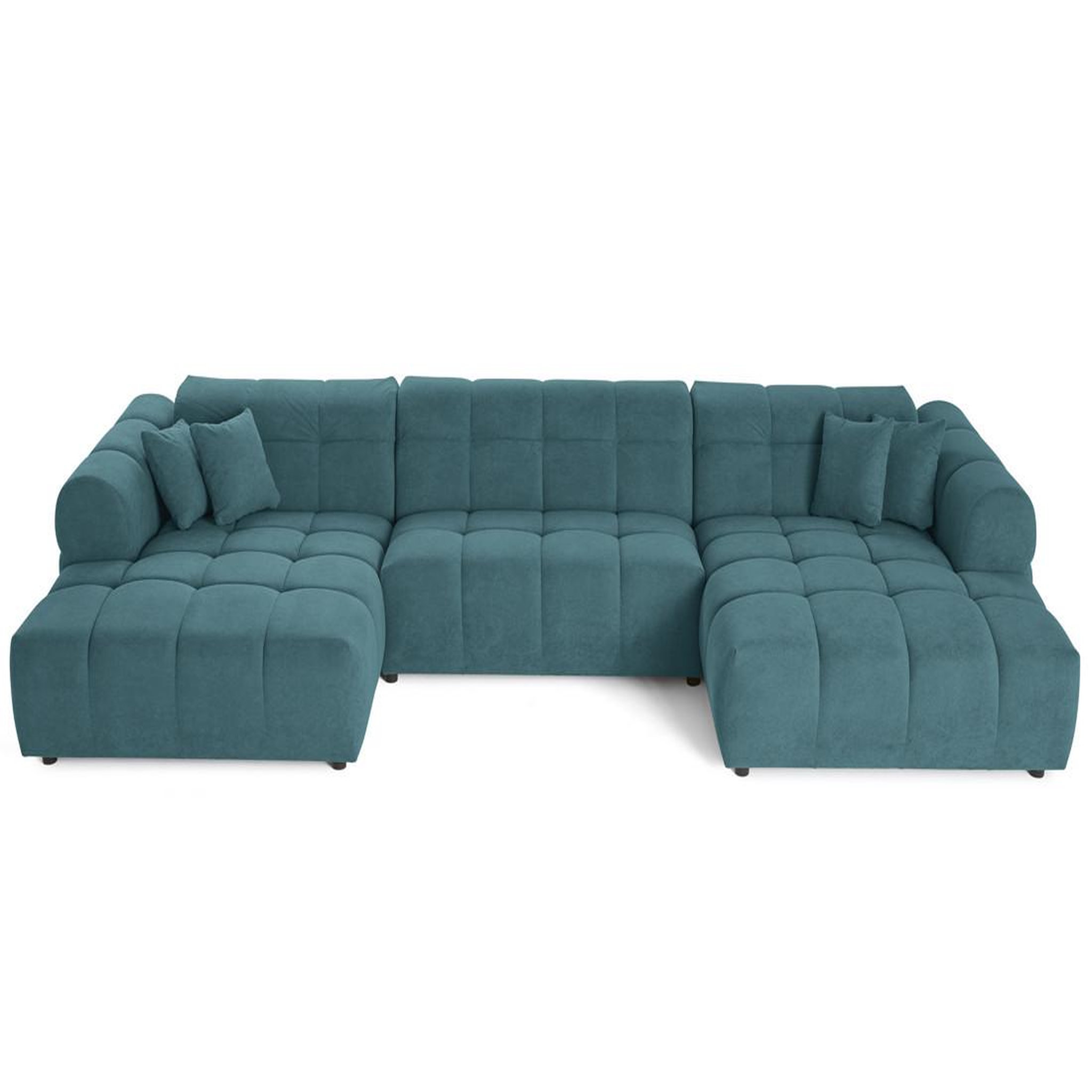 Voir la diapositive 3 : LISA DESIGN Jake - canapé déhoussable d'angle gauche 5 places en velours