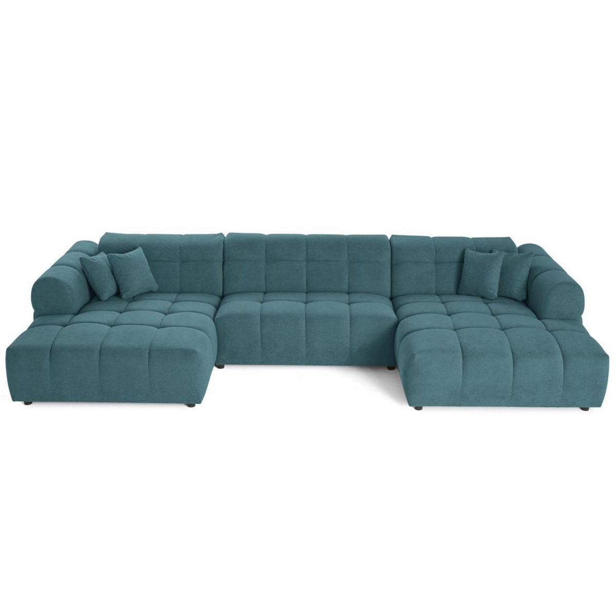 LISA DESIGN Jake - canapé déhoussable d'angle gauche 5 places en velours