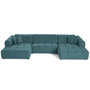 Voir la diapositive 3 : LISA DESIGN Jake - canapé déhoussable d'angle gauche 5 places en velours