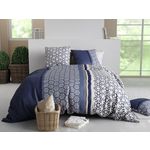 ATELIER DU COTON Parure housse de couette 100% coton 57fils mil. Coloris disponibles : Multicolore