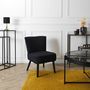 Voir la diapositive 2 : The Home Deco Factory Fauteuil crapaud en velours Giulia