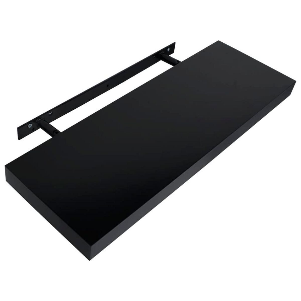 VIDAXL Etageres murales flottantes 2 pcs Noir 60x20x3,8 cm