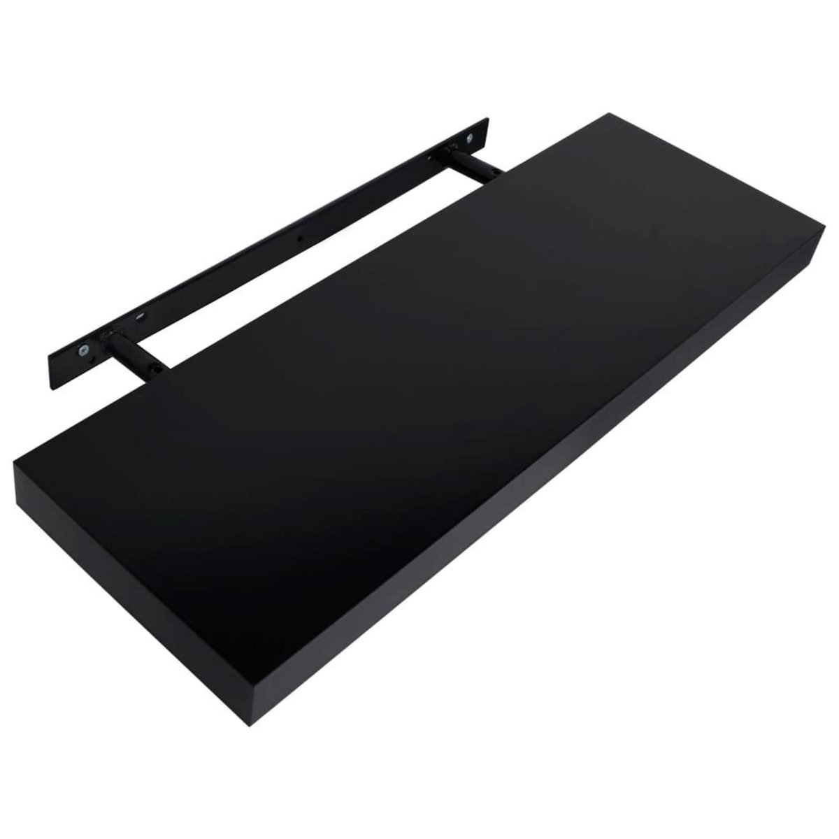 VIDAXL Etageres murales flottantes 2 pcs Noir 60x20x3,8 cm