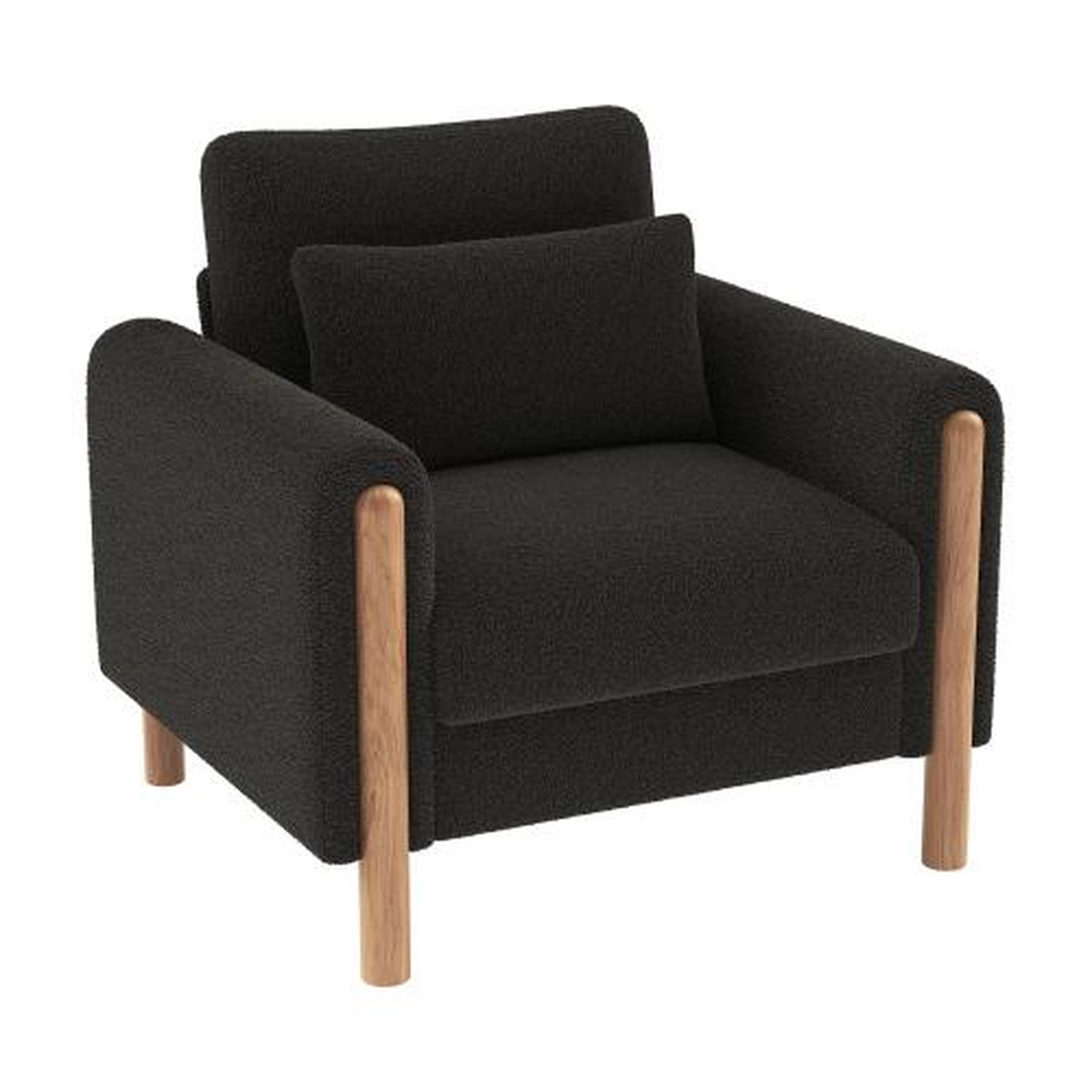 Voir la diapositive 5 : MERAX Fauteuil avec pieds bois