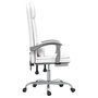 Voir la diapositive 4 : VIDAXL Fauteuil de massage inclinable de bureau Blanc Similicuir